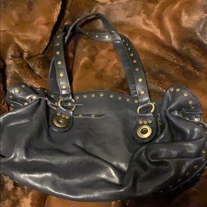 Navy Blue Studded Shoulder bag